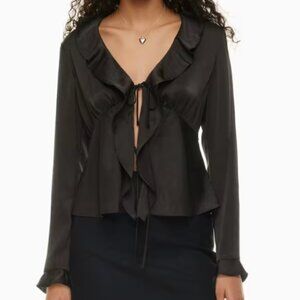 Aritzia Wilfred Frenchy Satin Blouse